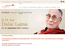 Tablet Screenshot of dalailama-frankfurt.info